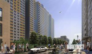 1-к квартира, строящийся дом, 37м2, 15/22 этаж