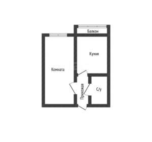 1-к квартира, вторичка, 31м2, 4/5 этаж