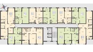 1-к квартира, вторичка, 45м2, 7/8 этаж