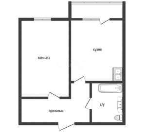 1-к квартира, вторичка, 35м2, 11/19 этаж