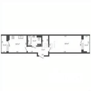 1-к квартира, вторичка, 41м2, 7/20 этаж