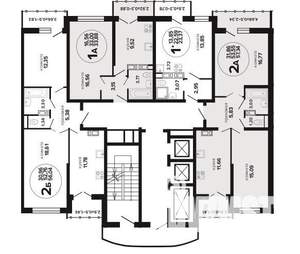 2-к квартира, вторичка, 56м2, 2/24 этаж