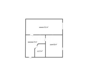 1-к квартира, вторичка, 40м2, 1/4 этаж