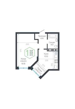 1-к квартира, вторичка, 40м2, 15/24 этаж
