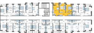 2-к квартира, вторичка, 53м2, 8/12 этаж