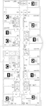 1-к квартира, вторичка, 38м2, 11/16 этаж