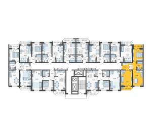 2-к квартира, строящийся дом, 60м2, 18/23 этаж