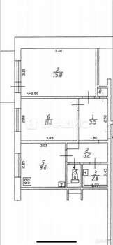 2-к квартира, вторичка, 48м2, 6/9 этаж