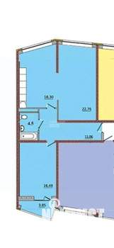 2-к квартира, вторичка, 73м2, 16/17 этаж
