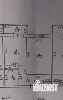 1-к квартира, вторичка, 39м2, 10/19 этаж