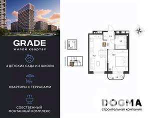 1-к квартира, вторичка, 36м2, 2/9 этаж