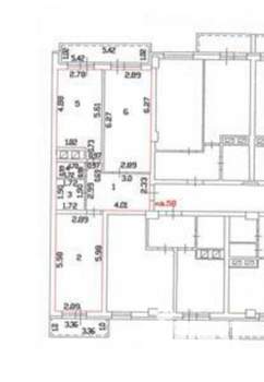 2-к квартира, вторичка, 65м2, 6/8 этаж