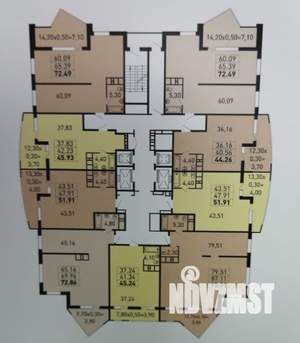 Студия квартира, вторичка, 42м2, 7/24 этаж