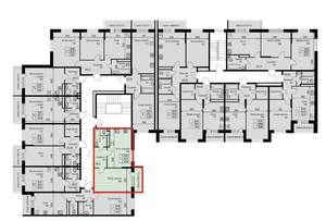 1-к квартира, строящийся дом, 43м2, 3/3 этаж