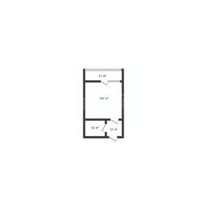Студия квартира, вторичка, 17м2, 8/16 этаж