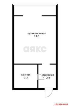 Студия квартира, вторичка, 23м2, 8/19 этаж