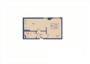 1-к квартира, вторичка, 38м2, 5/5 этаж