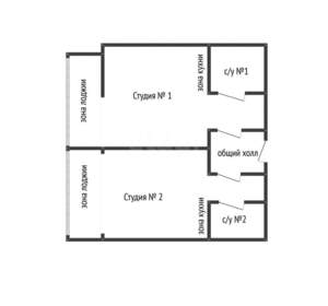 1-к квартира, вторичка, 39м2, 1/14 этаж