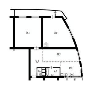 3-к квартира, вторичка, 122м2, 12/16 этаж
