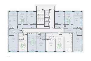 2-к квартира, вторичка, 66м2, 19/24 этаж