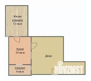 1-к квартира, вторичка, 57м2, 1/1 этаж