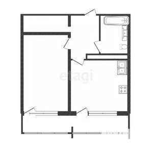 1-к квартира, вторичка, 32м2, 12/16 этаж