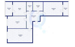 3-к квартира, вторичка, 86м2, 10/24 этаж