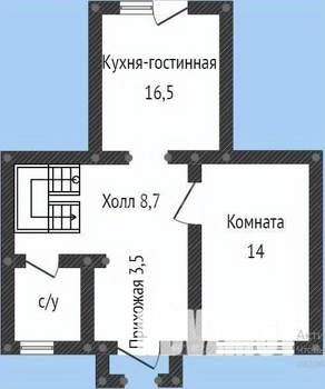 3-к квартира, вторичка, 117м2, 1/2 этаж