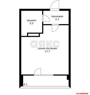 Студия квартира, вторичка, 24м2, 9/24 этаж