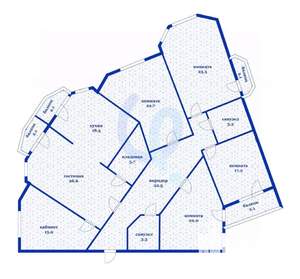 6-к квартира, вторичка, 195м2, 22/24 этаж