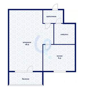 1-к квартира, вторичка, 30м2, 4/5 этаж