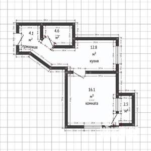 1-к квартира, вторичка, 38м2, 4/5 этаж
