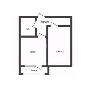 1-к квартира, вторичка, 35м2, 11/16 этаж