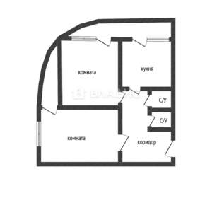 2-к квартира, вторичка, 58м2, 16/18 этаж