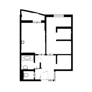 1-к квартира, вторичка, 52м2, 4/18 этаж