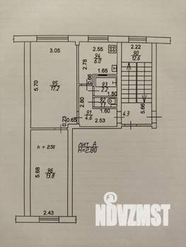 2-к квартира, вторичка, 44м2, 2/5 этаж