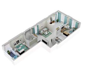 2-к квартира, вторичка, 66м2, 8/9 этаж