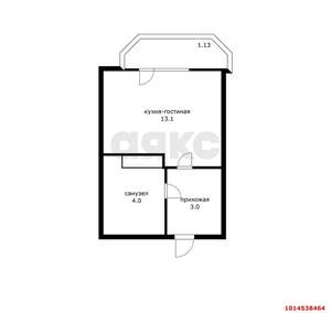 Студия квартира, вторичка, 20м2, 2/19 этаж
