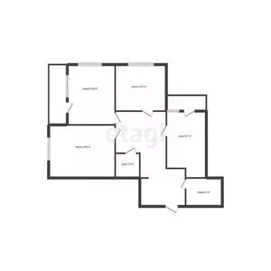 3-к квартира, вторичка, 104м2, 7/19 этаж