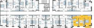 2-к квартира, вторичка, 52м2, 3/12 этаж