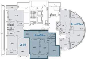 4-к квартира, вторичка, 140м2, 16/17 этаж