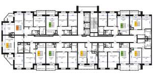 2-к квартира, строящийся дом, 64м2, 3/16 этаж