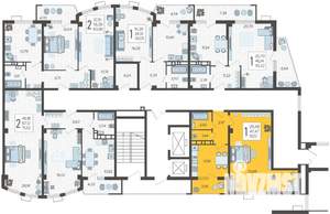 1-к квартира, вторичка, 51м2, 9/21 этаж