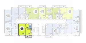 1-к квартира, строящийся дом, 39м2, 4/16 этаж