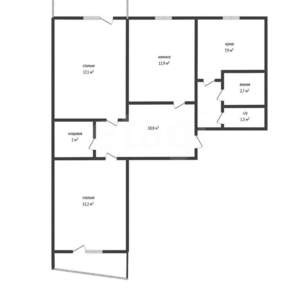 3-к квартира, вторичка, 69м2, 3/11 этаж