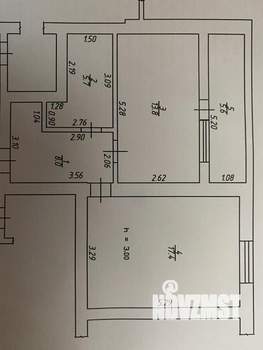 1-к квартира, вторичка, 50м2, 6/8 этаж
