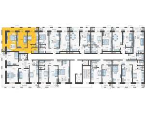 2-к квартира, строящийся дом, 64м2, 5/12 этаж