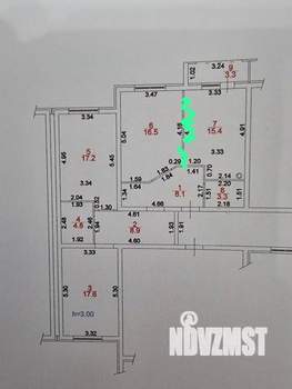 3-к квартира, вторичка, 92м2, 2/3 этаж