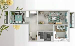 2-к квартира, вторичка, 63м2, 13/23 этаж
