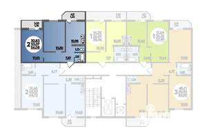 2-к квартира, вторичка, 56м2, 16/16 этаж